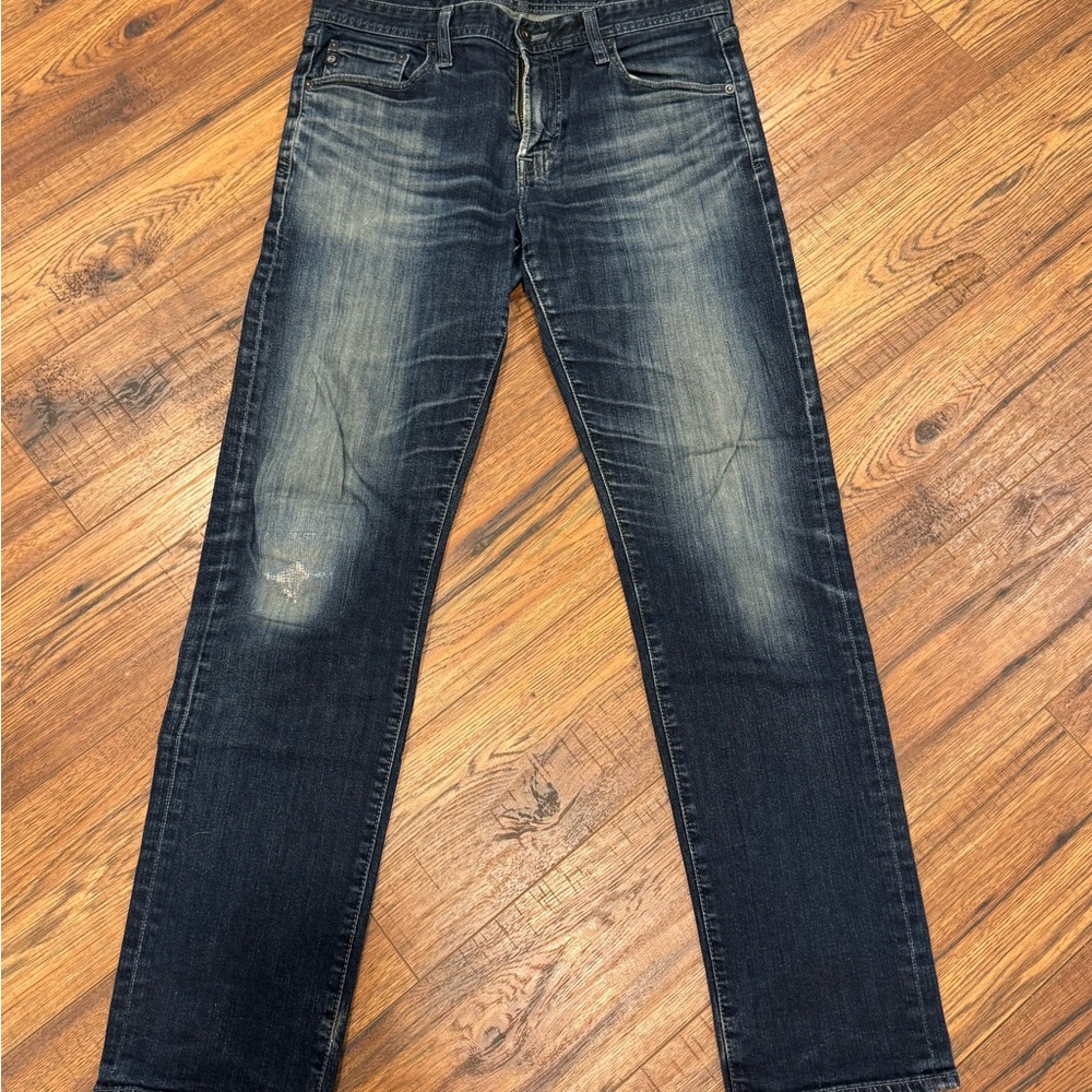 AG Adriano Goldschmied “the graduate” dark distressed Wash jeans 31x32